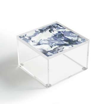 Jacqueline Maldonado Marble Mist Blue Acrylic Box - Deny Designs