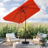 Hyleory 8' x 10' Rectangular Patio Umbrellas for Outdoor, Large Outdoor Patio Umbrellas with 6 Sturdy Ribs for Market, Garden, Pool - 2 of 4