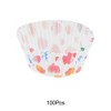 Unique Bargains Disposable Baking Cups Greaseproof Paper Pink Multicolor 1.97"x1.18" 100 Pcs - 4 of 4