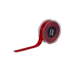 JAM Paper Double Faced Satin Ribbon Red (807SARE25) - 1 of 4