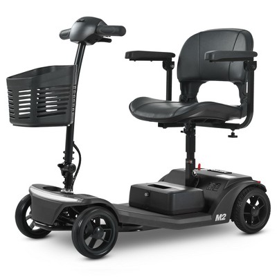 Scooters for Adults 4 Wheel Powered Mobility Scooters Folding Electric Bike for Seniors 330 lbs Capacity Bicycle 20 Miles LED Light