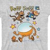 Dog Man Ruff Ruff Youth Girl’s Athletic Heather Crew Neck Short Sleeve T-shirt - 2 of 2