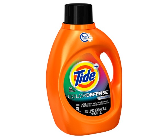 Tide Color Defense Fresh Scent He Turbo Clean Liquid Laundry ...