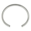 Black Bow Jewelry Men's Stainless Steel 9mm Polished and Grooved Cuff Bracelet - 2 of 4