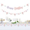 Big Dot of Happiness Pajama Slumber Party - Girls Sleepover Birthday Party Letter Banner Decoration - 36 Banner Cutouts - 2 of 4