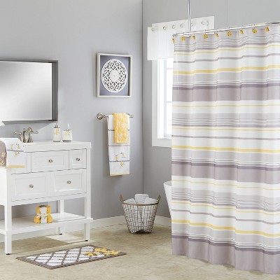 Yellow Gray Shower Curtain Target, Blue Yellow Grey Shower Curtain