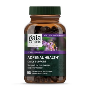 Gaia Herbs Adrenal Health Daily Support - Herbal Supplement to Help Maintain Healthy Energy and Stress Levels - 1 of 4
