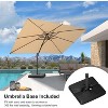 PURPLE LEAF Cantilever Telescopic Umbrella for Swimming Pool, Patio, Porch, Garden - 2 of 4