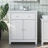 vidaXL Bathroom Cabinet White Solid pine wood, engineered wood, metal - 2 of 4