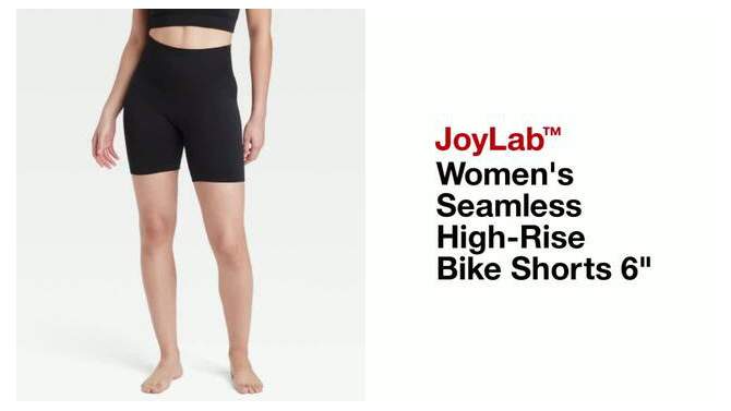 Women's Seamless High-Rise Bike Shorts 6" - JoyLab™, 2 of 10, play video