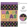 Magnolia Garden Mardi Gras State of Mind 13 x 18 Inch Polyester Garden Flag - 2 of 2