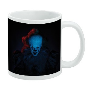 IT: Chapter 2 Blue Pennywise Ceramic Coffee Mug, Novelty Gift Mugs for Coffee, Tea and Hot Drinks, 11oz, White - 1 of 4