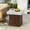 NicBex Side Table Simple Coffee Table with Hollow Design Modern End Table for Bederoom and Living Room - 2 of 4