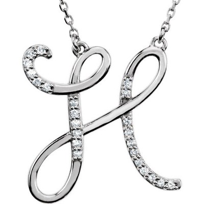 Pompeii3 Diamond Initial Pendant