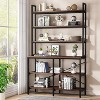 Tribesigns Industrial 6-tier Bookshelf, Storage Rack with X-shaped Frame, Rustic Bookcase for Living Room, Bedroom, Office - image 2 of 4