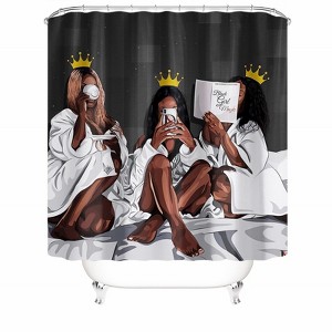 Black Girl Magic Shower Curtains for Bathroom Waterproof Fabric Bath Curtain Durable Soft Stylish Bathroom Decor 72x72 Inch - 1 of 1
