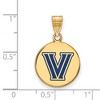 Black Bow Jewelry 14k Yellow Gold Plated Sterling Silver Villanova Wildcats NCAA Medium Pendant - 2 of 3