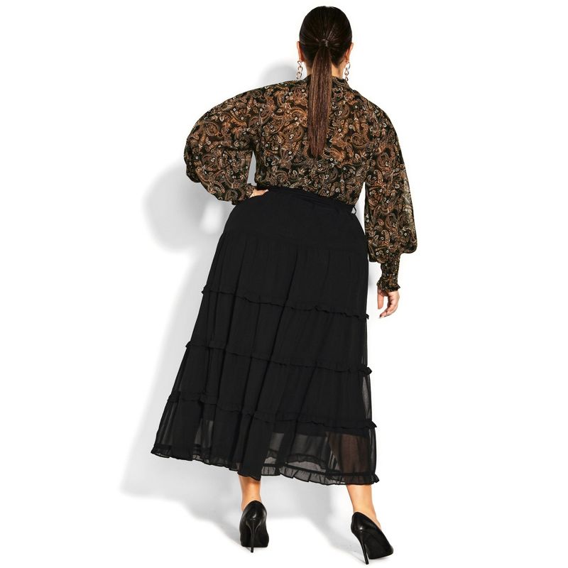 Women's Plus Size Claire Skirt - black | CITY CHIC, 4 of 7