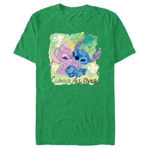 Men's Lilo & Stitch Clover All Over T-Shirt - 1 of 3