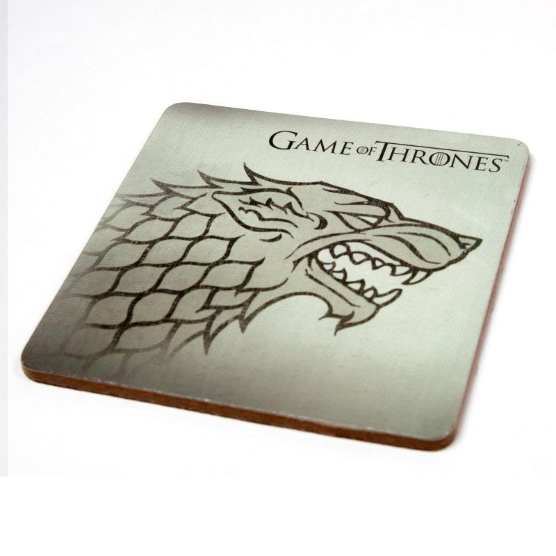Toynk Game Of Thrones Coasters | Nerd Block Exclusive Drink Coaster Pads | Set of 4, 3 of 8