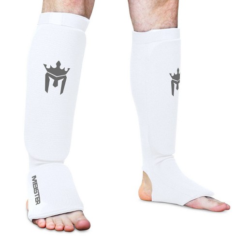 MMA Cloth Shin & Padded Guards for Kickboxing Boxing - Men and Choose  Colors & Sizes , XL 