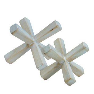 VIP Wood 8 in. White Axis Table Top Accent