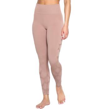 Yogalicious - Women's High Waist Side Pocket 7/8 Ankle Legging - Earth Red  - X Large