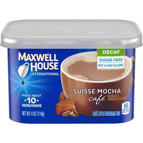 Maxwell House International Caf Espresso Roast Suisse Mocha Beverage Mix Decaf 4oz Target