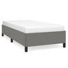 vidaXL Twin Bed Frame – Dark Gray, Modern Style Fabric Bed Frame 39.4"x74.8" – Crafted from Polyester, Plywood - 3 of 4