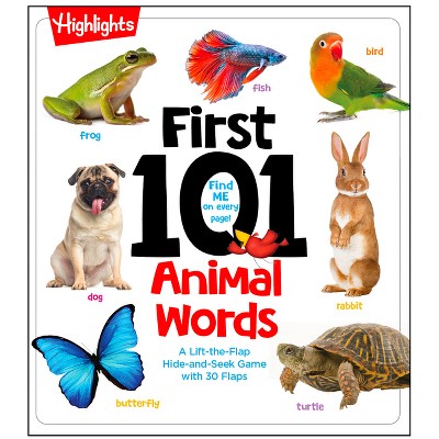 First 101 Animal Words - (highlights First 101 Words) (board Book) : Target