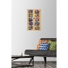 Trends International One Piece: Fishman Island - Brick Wall Grid Unframed Wall Poster Print Clear Push Pins Bundle 14.725" x 22.375" - 2 of 4