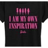 Women's - Barbie - I Am My Own Inspiration Short Sleeve Graphic T-Shirt - 2 of 4