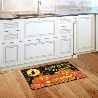 Halloween Haunts Jack O'Lanterns Rubber Doormat