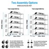 Sapphtopaz 5-Tier Adjustable Storage Rack with Wheels & Shelf Liners Metal 7500lbs Heavy Duty Wire Shelving, Utility Rack for Warehouses - 4 of 4