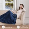 Electric Heated Blanket, Soft Reversible Flannel Heated Blanket with 5 Heat Settings & Auto Shut-Off - 4 of 4