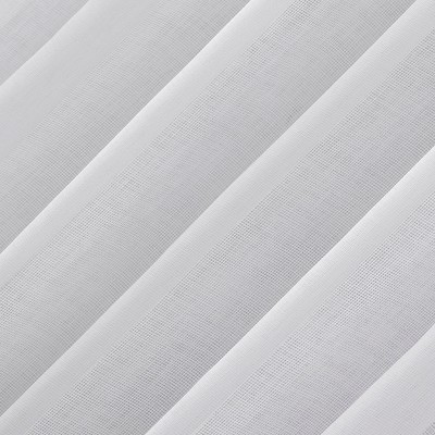 White Sheer Polyester Tab Top Curtain Panel 50" x 96"