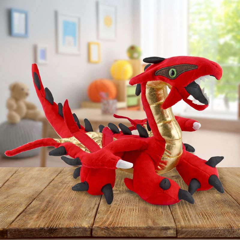 Toy Vault Red Dragon Plush; Stuffed Toy from Here Be Monsters Collection, Oriental Dragon, 2 of 9