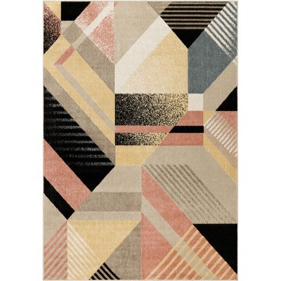 Nourison Washable Decor Modern Geometric Indoor Rug