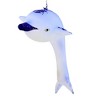 Italian Ornaments 4.5 Inch Delfrost Twinklefin Translucent Dolphin Tree Ornaments - 4 of 4