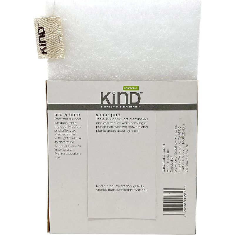 Casabella Kind Plant Based Scour Pad - Case of 12/2 ct, 3 of 6