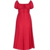 Women's Plus Size Abbigail Split Maxi Dress - crimson | CITY CHIC - 4 of 4