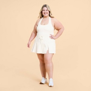 Blogilates Women's Game Set Match Halter Active Dress - 1 of 4