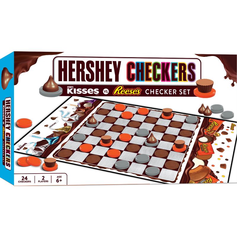 MasterPieces Officially licensed Hershey Checkers Board Game for Families and Kids ages 6 and Up, 2 of 7