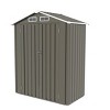 Syemin Storage Sheds Metal Outdoor Storage Shed, Lockable Door Tool Shed Roof Waterproof for Garden, Backyard, Sundries, Gray, 55.12"*29.92"*72.44" - 2 of 4
