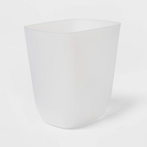 3gal Waste Basket - Brightroom™: Clear Plastic, Compact Rectangle, Open Top, Indoor Trash Can, Small Size, 3 Gallon Capacity - 1 of 3