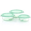 Gibson 6 Piece Assorted Glass Storage Container and Lid Set  in Mint - 2 of 4