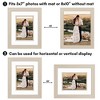Americanflat Picture Frame with Decorative Inner Mat Accent - Shatter Resistant Glass and Easel Stand - 4 of 4