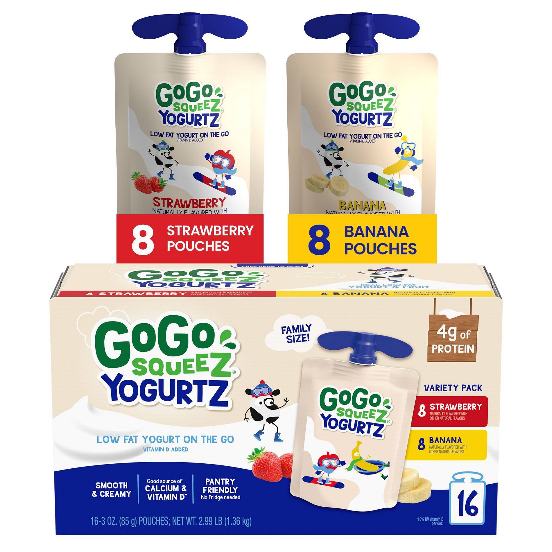 GoGo SqueeZ yogurtZ - 3oz