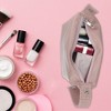 Unique Bargains PVC Leather Portable Travel Storage Makeup Bag Pink 1 Pc - 2 of 4