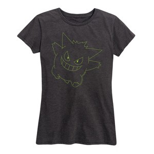 Women's - Pokémon - Gengar Big Face Short Sleeve Graphic T-Shirt - 1 of 4